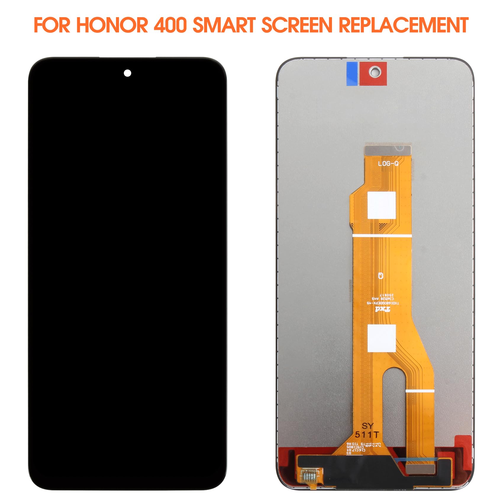 AGCUT Écran LCD pour Honor 400 Smart LCD Display pour Honor 400 Smart LGN-NX1 6,77 Pouces Ecran Replacement Digitalizer Touchscreen Complet Assemblée avec Kit de Réparation, Noir