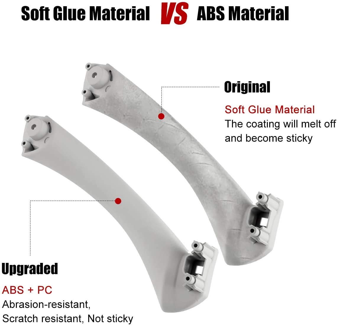 Maniglia Interna Porta Per BMW Serie 3 E90 E91 - Ricambio Nero, Facile Da Montare - Foto 5