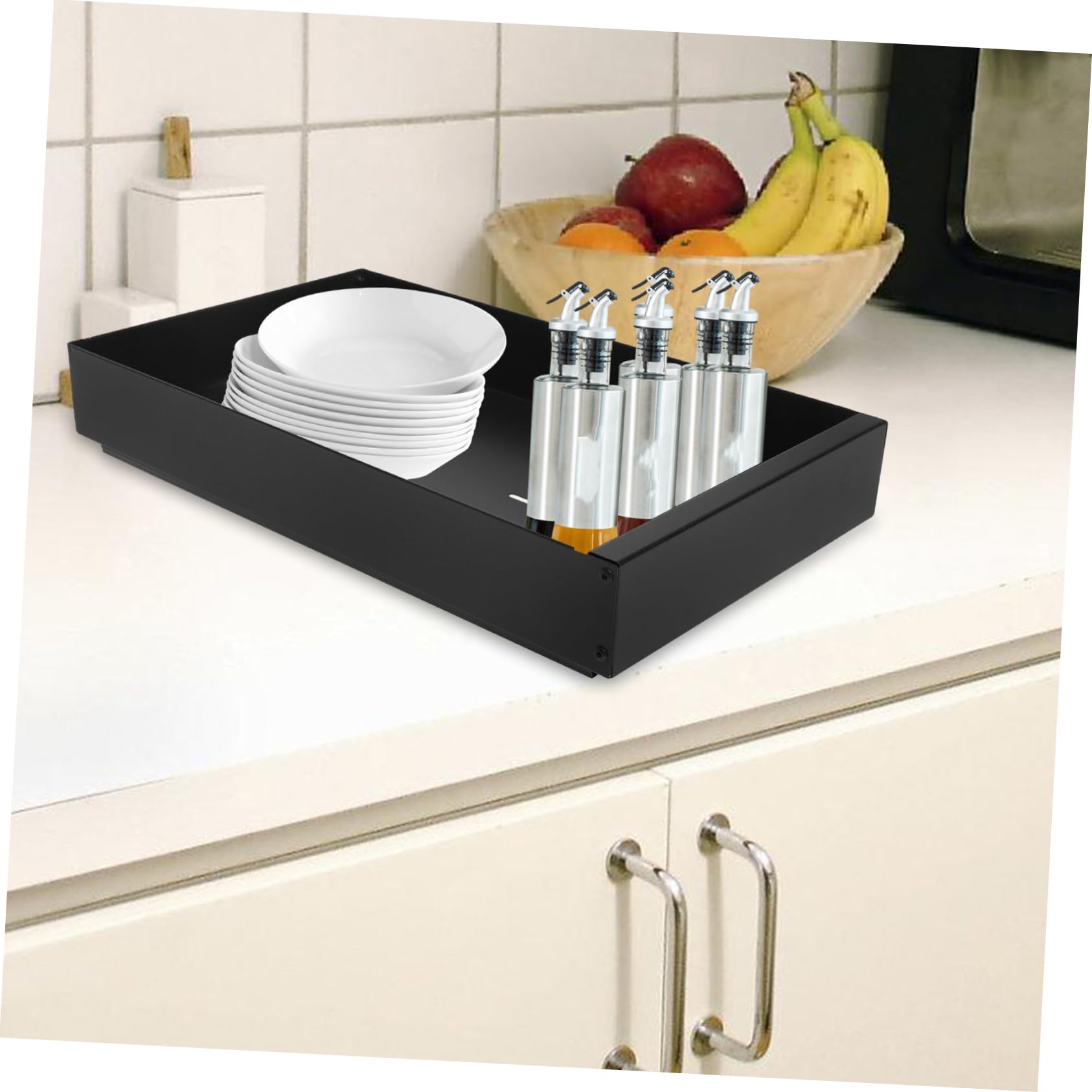 Organisateur de Rangement Coulissant pour Assiettes, Panier Séparateur