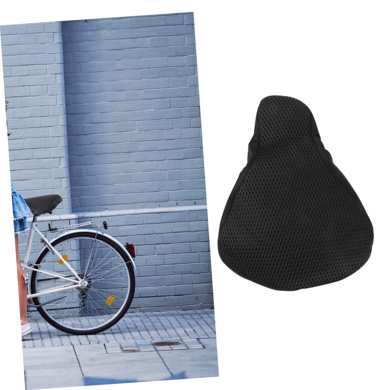 Coprisella Imbottito per Bici Ragazzo Ragazza Spugna e Traspirante, Protezione Sole per Bici Nero Adatto per Ciclismo All'aperto