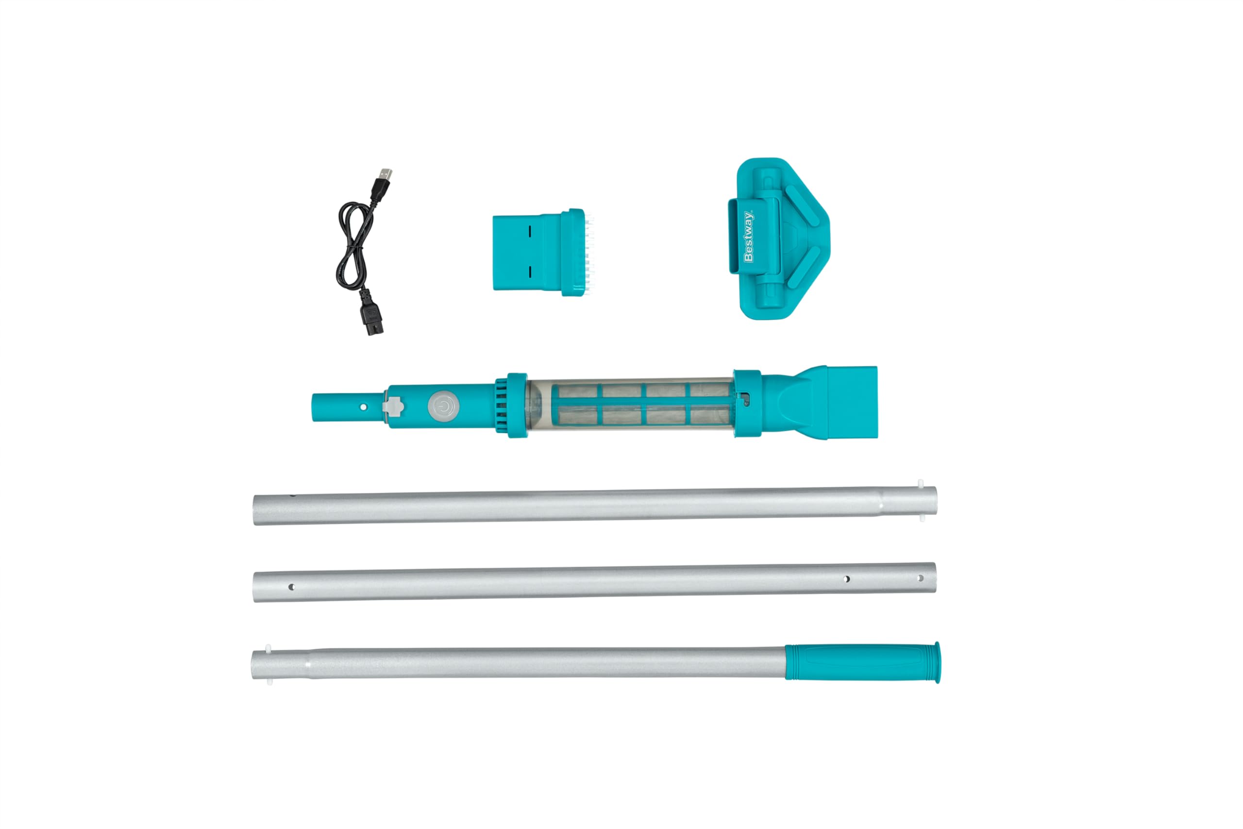 Aspirateur électrique Rechargeable Aquasurge™ 50 Minutes pour piscines jusqu'à 6,10m, 2 têtes interchangeables