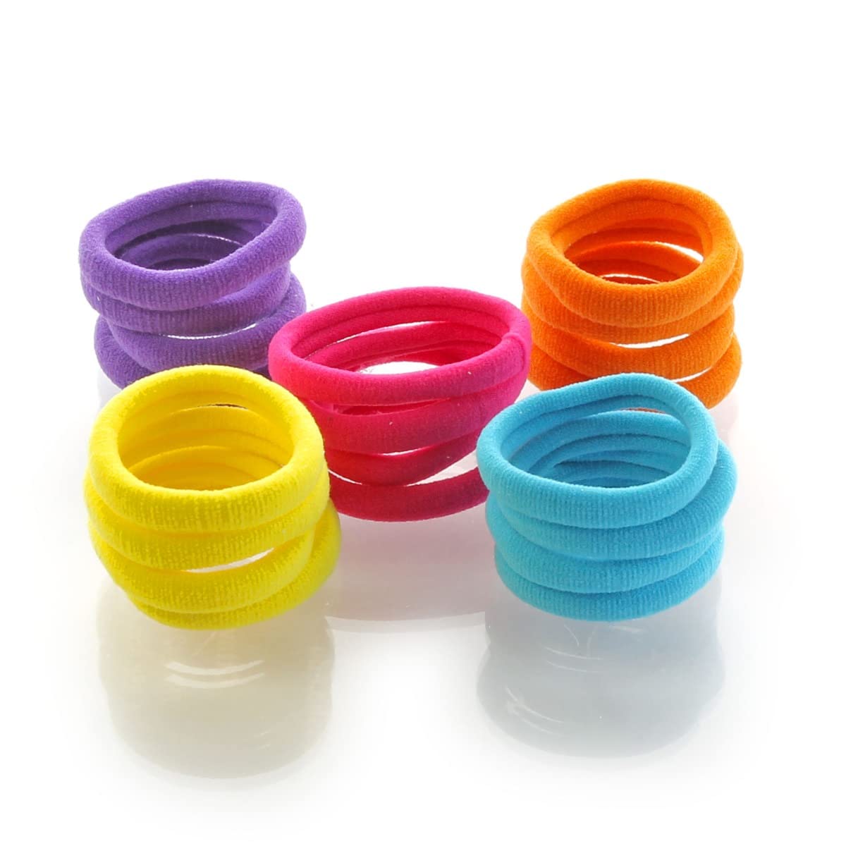 Girls Small Premium Ponytail Variety E 20pcs