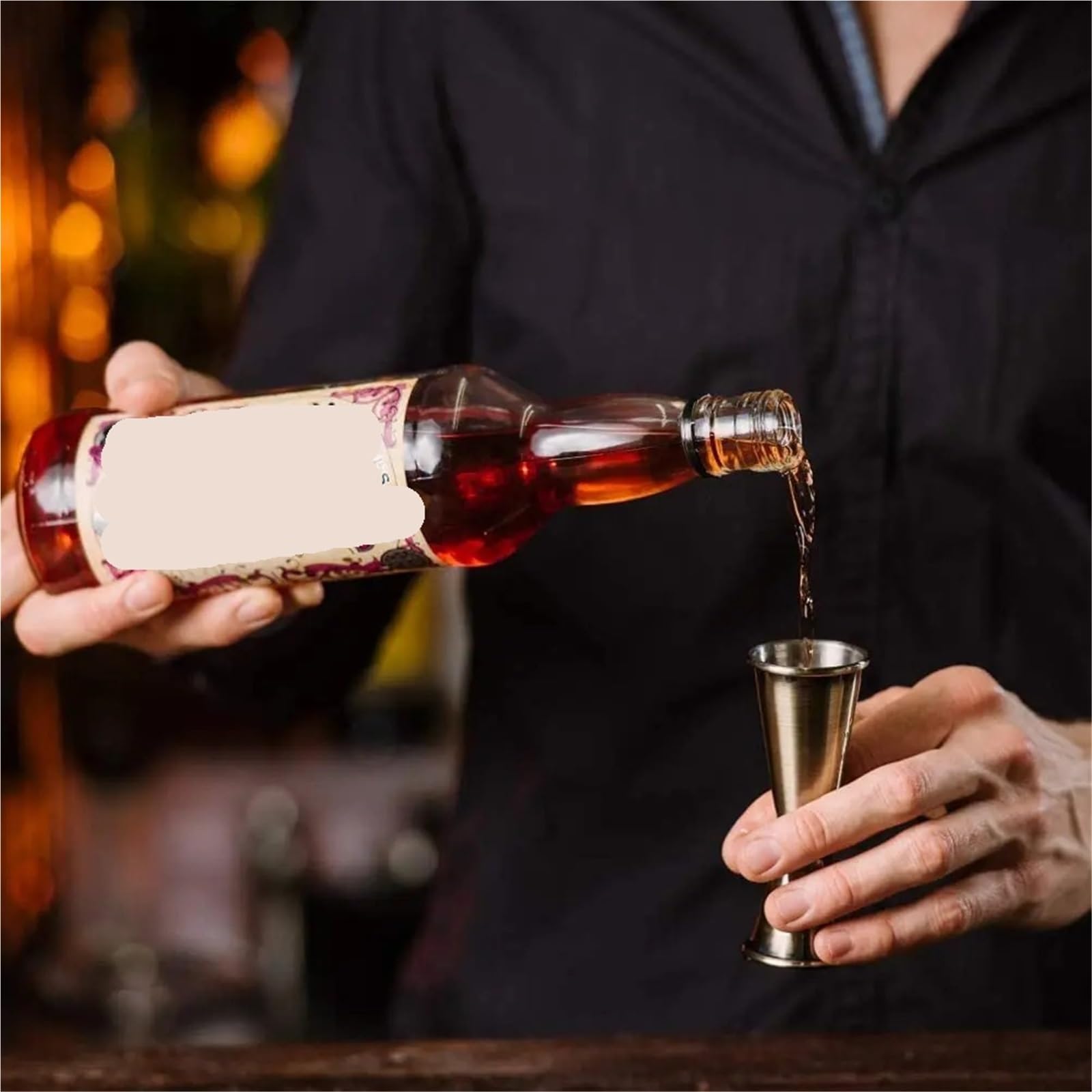 Kegelförmiger Cocktail-Jigger, Double Jigger, Cocktail 2 oz 1 Messbecher Shot Measure Jiggers(Color 13)