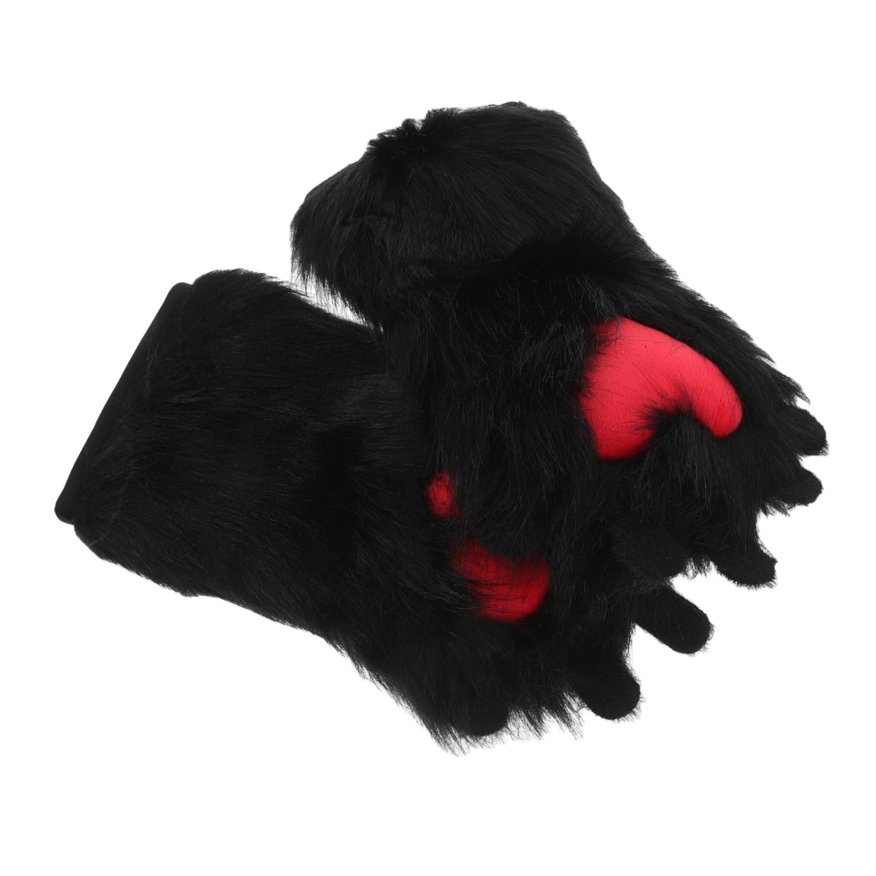 LIFKOME Realistic Plush Animal Gloves Plush Animal Claw Glove Paws Warm Fake Paw Cosplay Accessories Multi