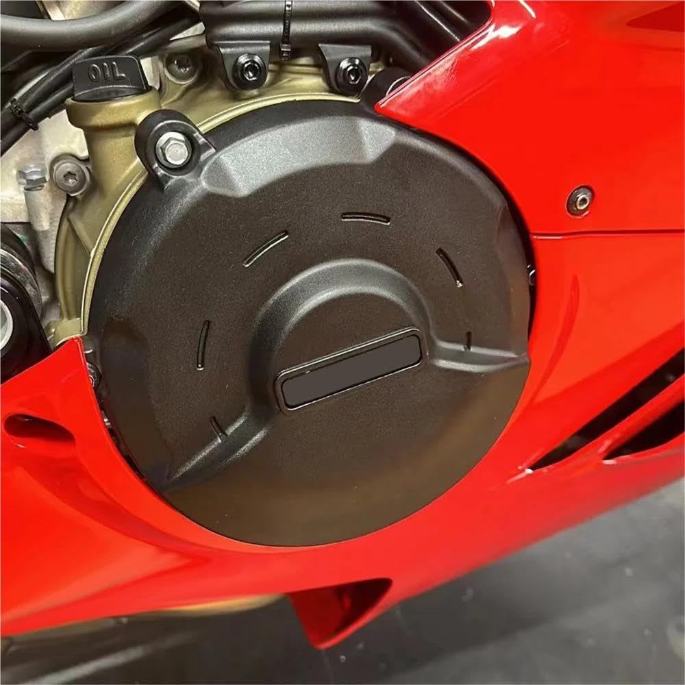 Motorrad Motor Schutz Abdeckung Für Ducati Für Panigale V4 V4S 2018 2019 2020 2021 2022 2023 Kupplung Schutz Abdeckung Set(Carbon Texture)