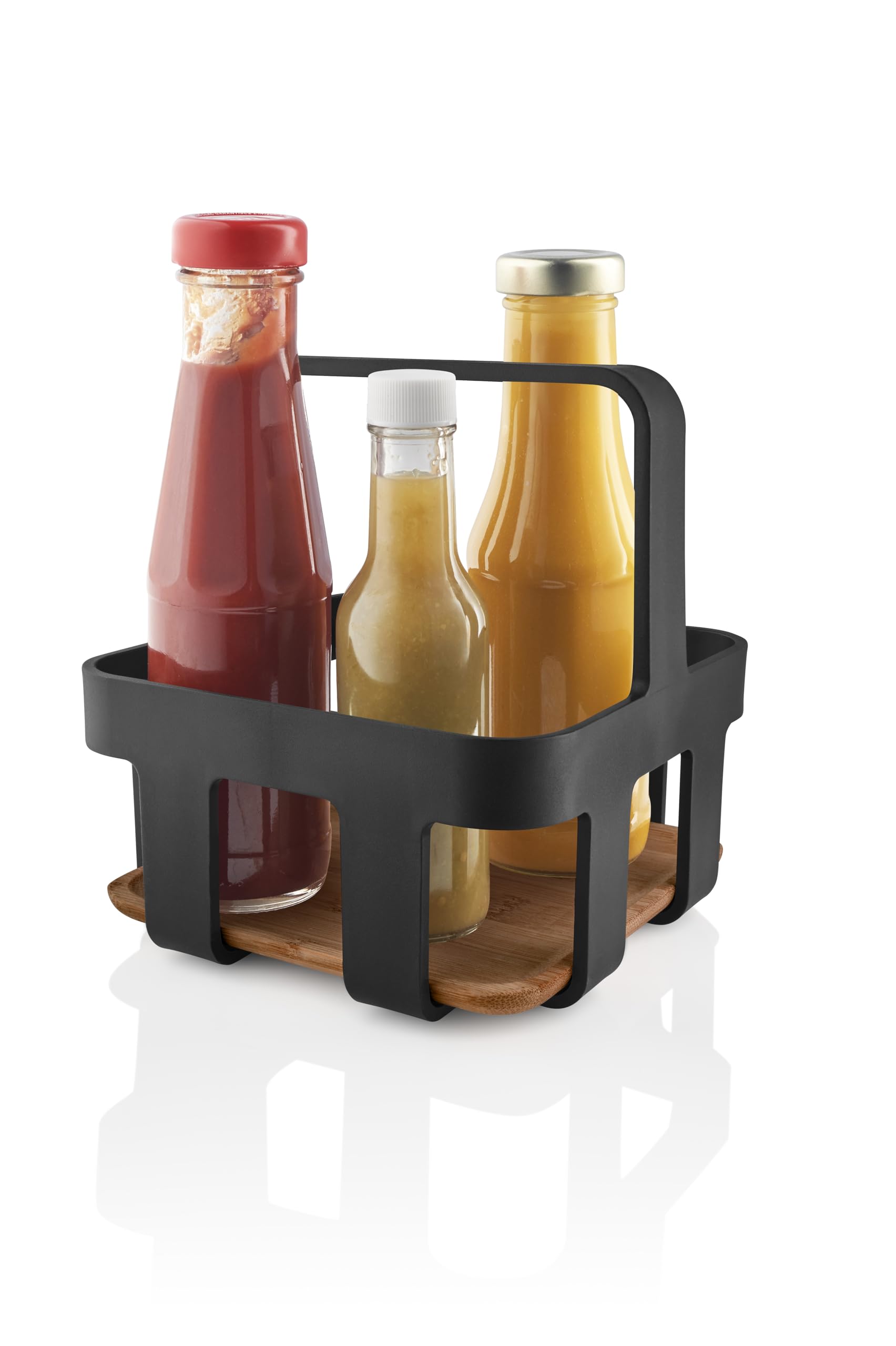 Eva Solo | Nordischer Küchentisch Caddy | Stilvolles Servieren und praktisches Design mit Tragegriff für festen Halt. Perfekt für Grillabende auf der Terrasse | Schwarz