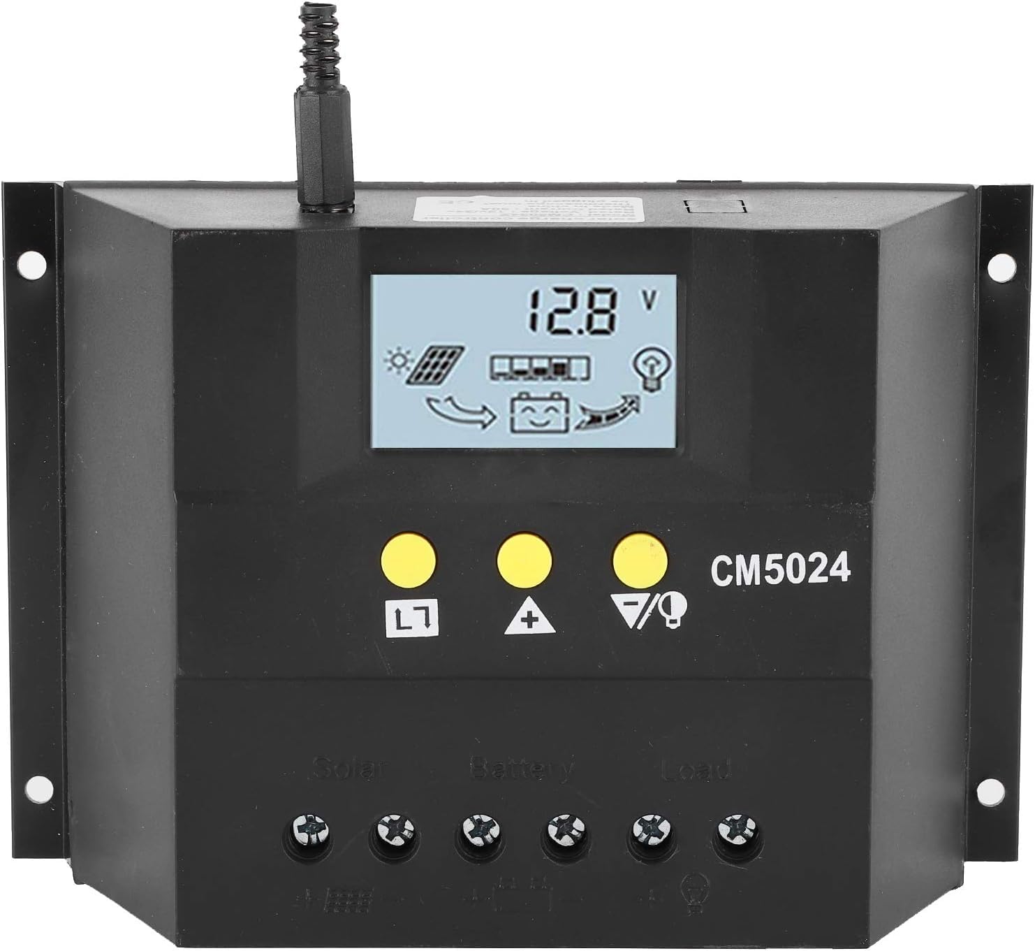 rees52 cm5024-40a pwm solar charge controller 12v 24v smart solar charge discharge controller cell panel battery system with lcd display for support battery reverse discharge protection