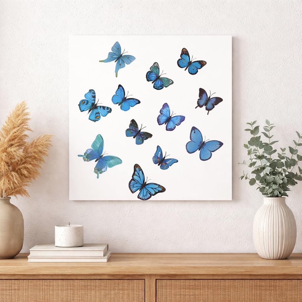 3D Butterfly Wall Stickers - Blue Decor -7