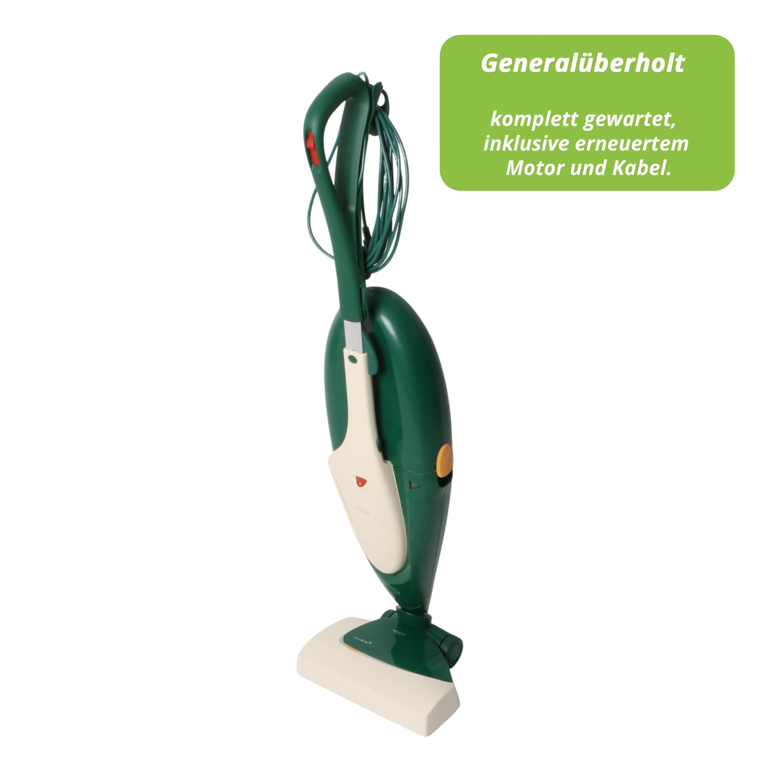 Staubsaugerladen.de Original Vorwerk Kobold VK-135 + cepillo eléctrico EB-351 – Aspiradora Vorwerk incluida 3 años de garantía del distribuidor (reacondicionado)