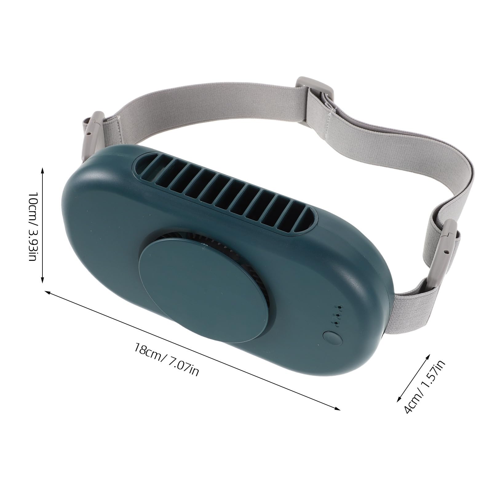 Ventilador de Cintura Portátil USB Recargable de Alta Velocidad