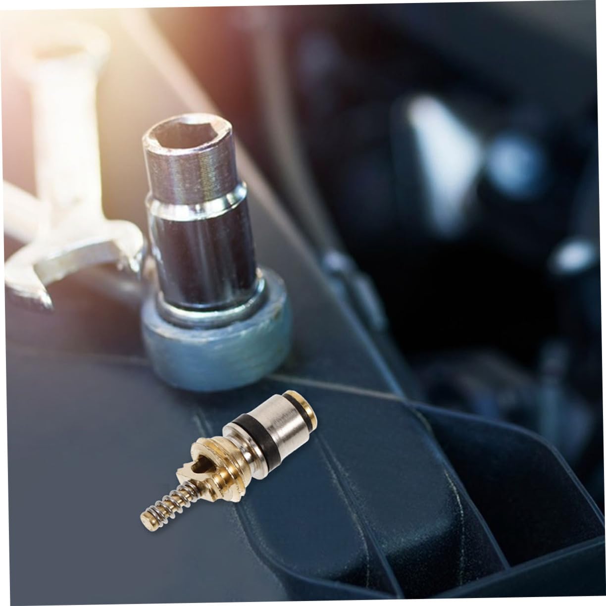 Anneome 10 pezzi Valvole Core per Sistemi Condizionamento Auto Facile Installazione Compatibile con Vari Controllo Della Pressione Materiali Resistenti e Affidabili