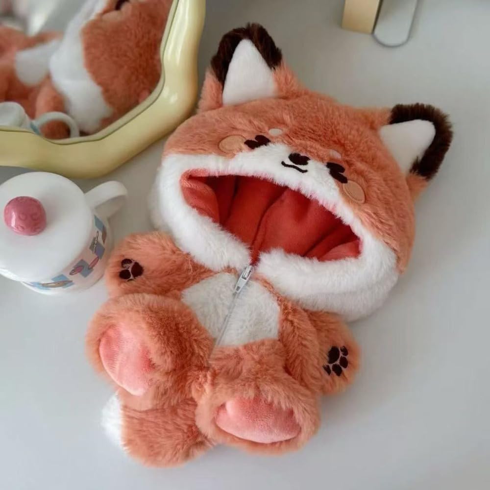 Amazon.co.jp: Qicarkey ぬい服 もこもこアニマル着ぐるみ 20cm