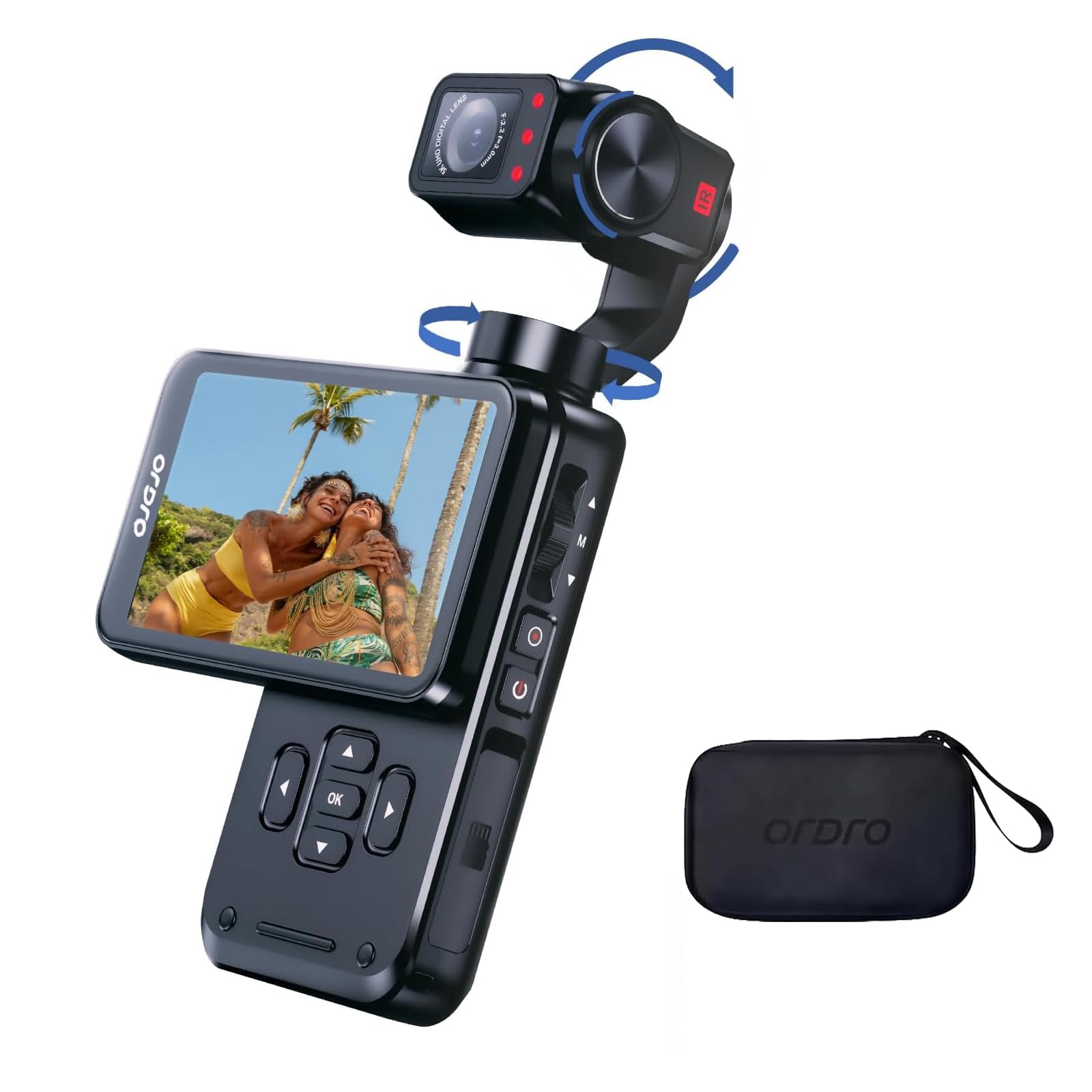 ORDRO M5 Handheld Camcorder Video Camera, 3-Axis Stabilisation