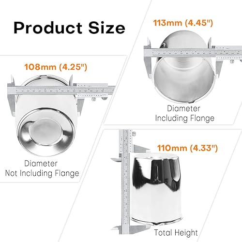 Miniatura 3 de Paquete de 4 tapas centrales de 4.252 in y 4.25 pulgadas para remolque, camión, RV, llanta, accesorios para automóviles