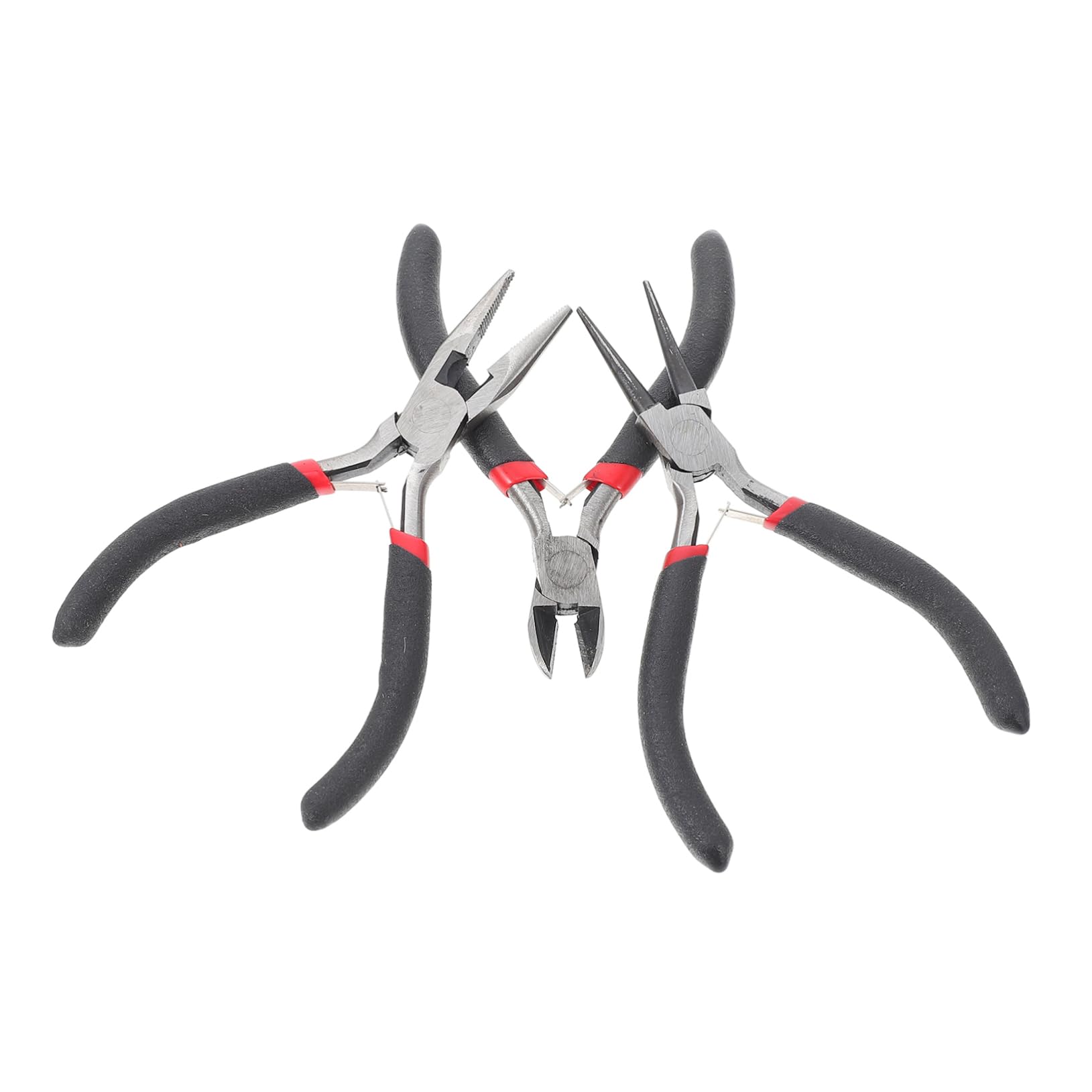 HOMSFOU 3pcs Diy Accessories Accessories Pliers Set Pliers Jewelry Jewelers Tools Nickel-chromium Alloy Steel