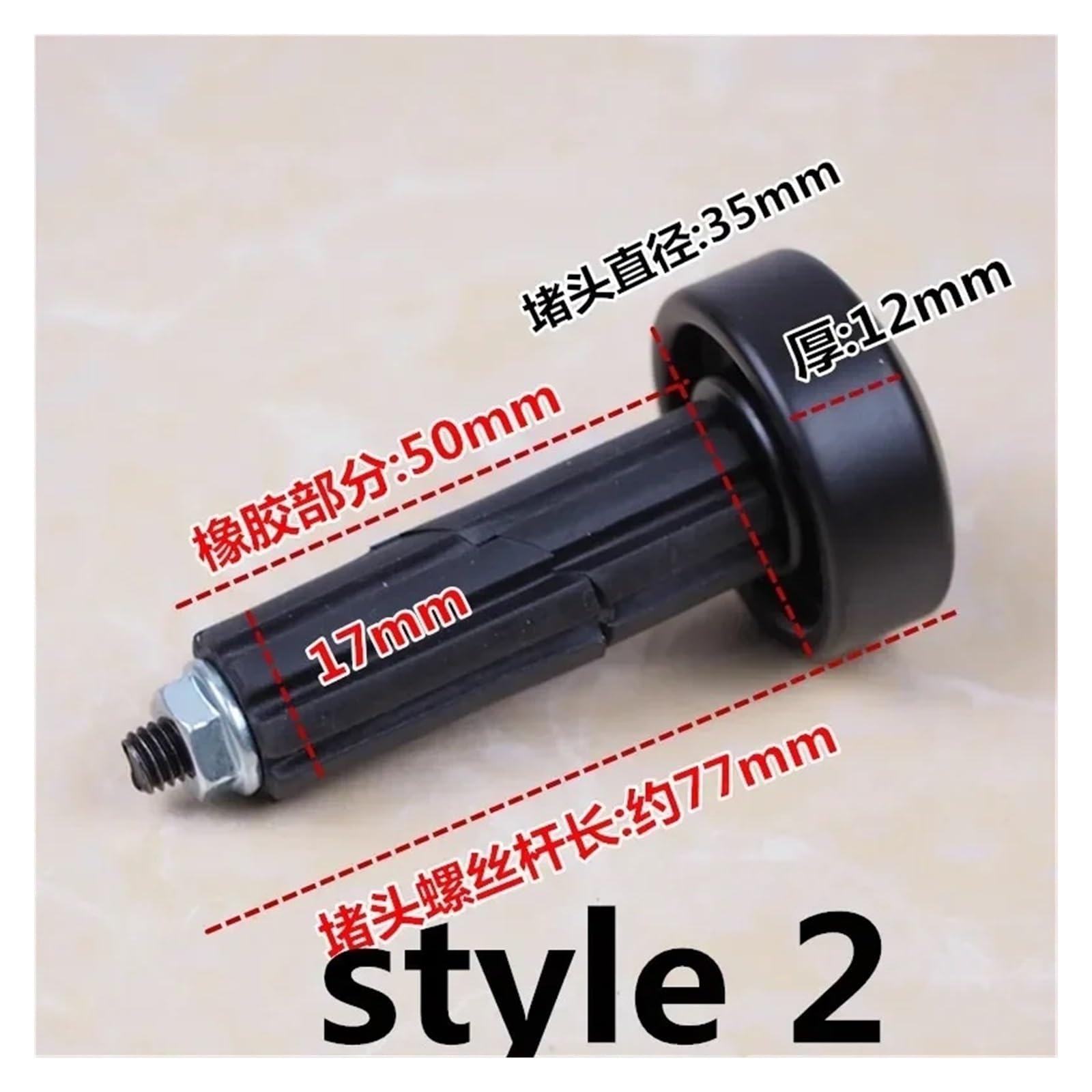 Moto Contrappesi Bilancieri Manubrio Manubrio Universale Per Motocicletta, Estremità Del Manubrio Con Impugnatura Anti-vibrazione Pesante, 7 8" 22 Mm, Accessori