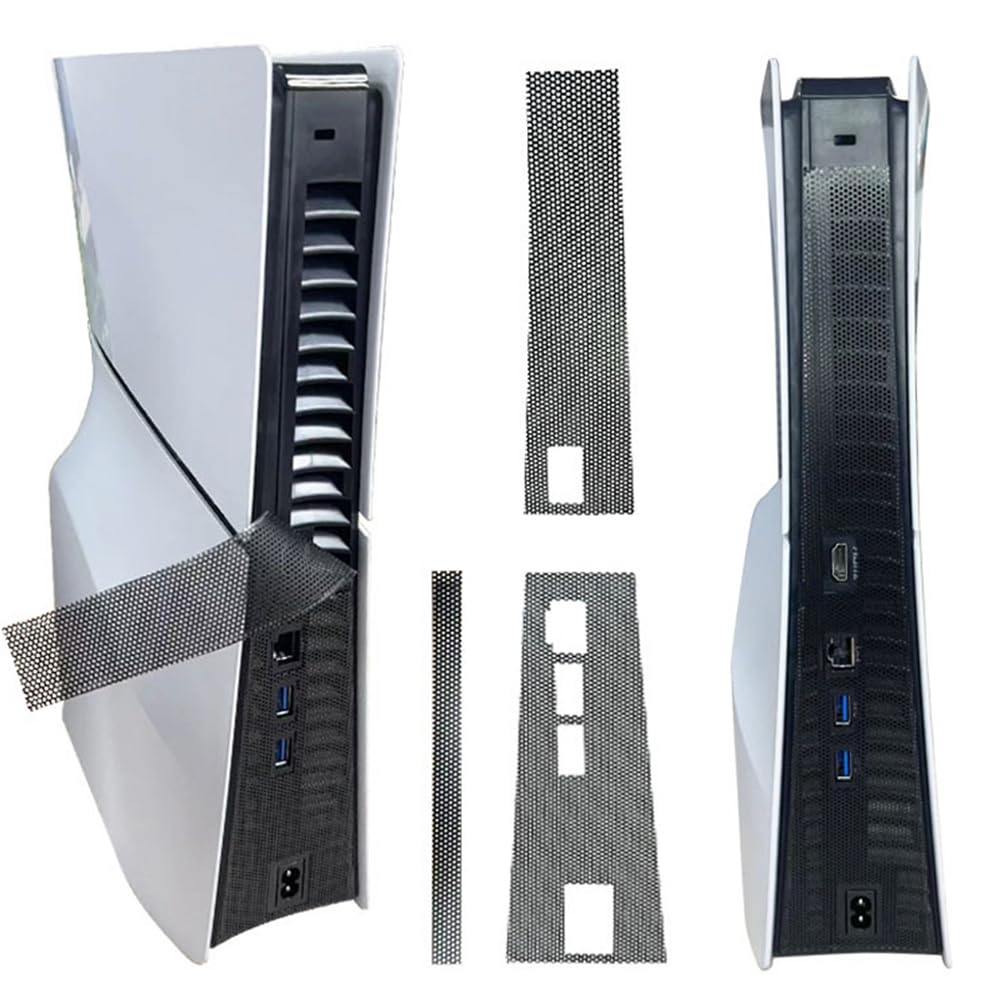 Dust Cover Net for PS5 Slim Console Side Dust Proof Filter Cover Dust Net Cooling Vents Dirty Prevent