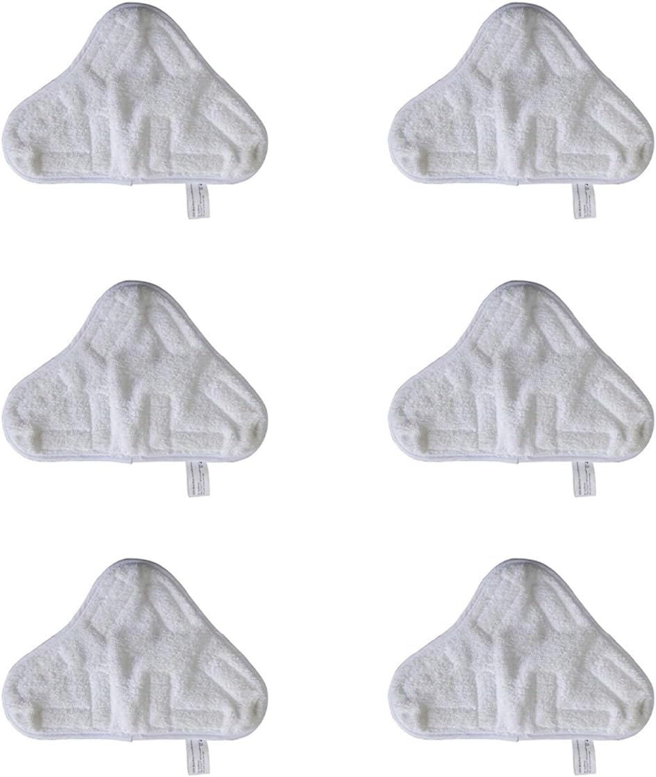 MALAYASMalayas New Set of 6 Microfiber Steam MOP Floor Washable Replacement Pads Compatible Most Steam Mop Pads on the market, washable microfiber cloth pads, Hot Spray Mop Refills