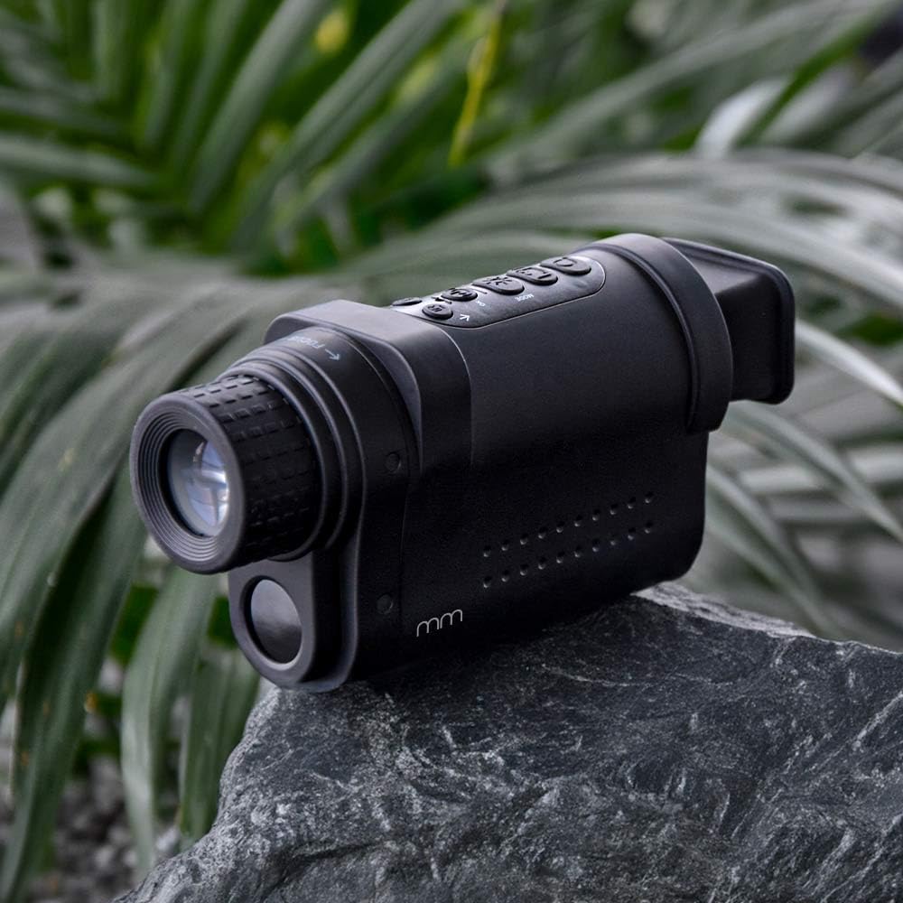 Mikamax – mm Picco Night Vision Monocular – Monocular para Senderismo, Observación De Aves, Caza, Camping, Naturaleza – Regalo