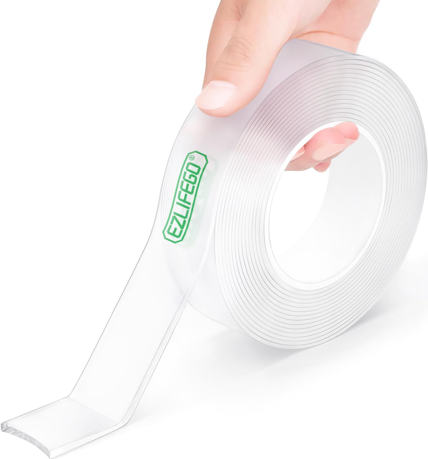 Nano-Ruban Adhésif Double Face Puissant Réutilisable Transparent 3 Mètres