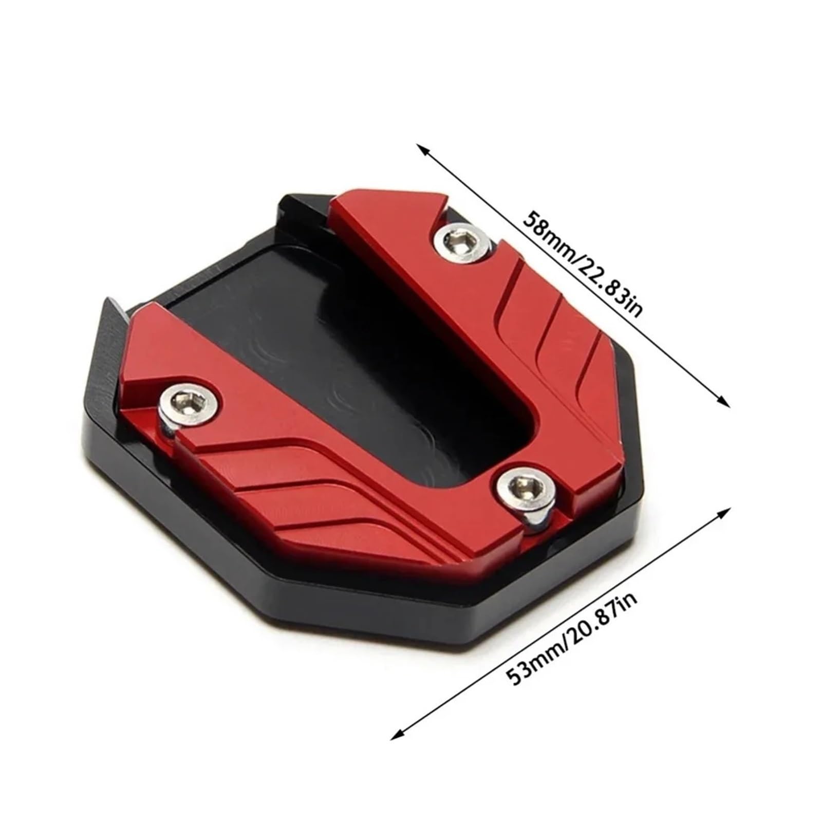 Cavalletto per moto Piastra di supporto per prolunga per cavalletto laterale per per bici da per moto(Nero)