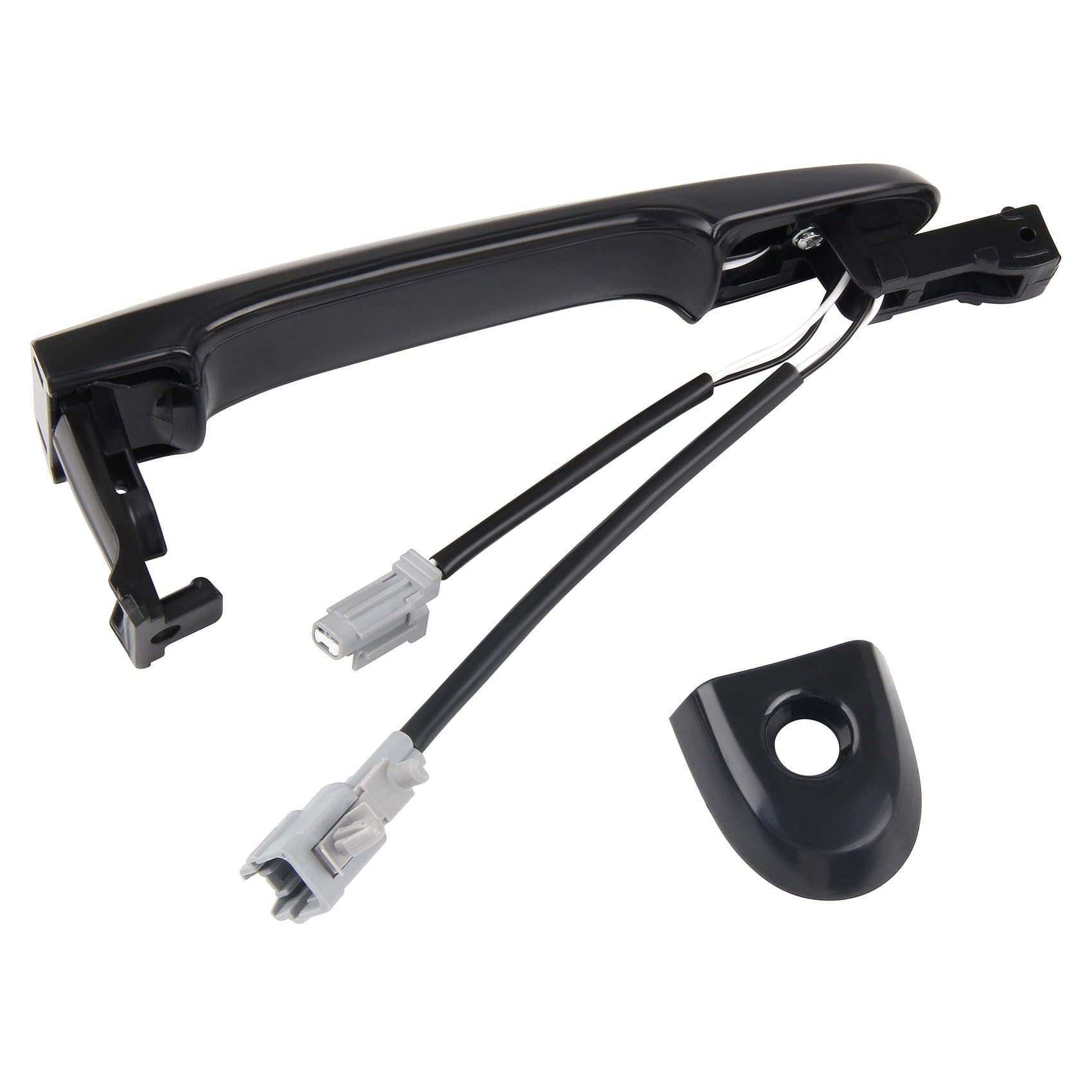 DOCAS Kompatybilny z Nissan Juke F15 2010-2019 klamka drzwi od strony kierowcy klamka drzwi zewnętrznych 80644-1FA5A 80644-3WC2A 80640-3WC2A czarna