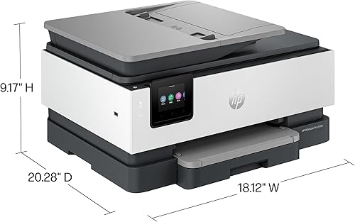 Miniatura 5 de HP OfficeJet Pro 8135e Impresora inalámbrica todo en uno a color, imprime, escanea, copia, fax, ADF, impresión a doble cara, ideal para oficina en