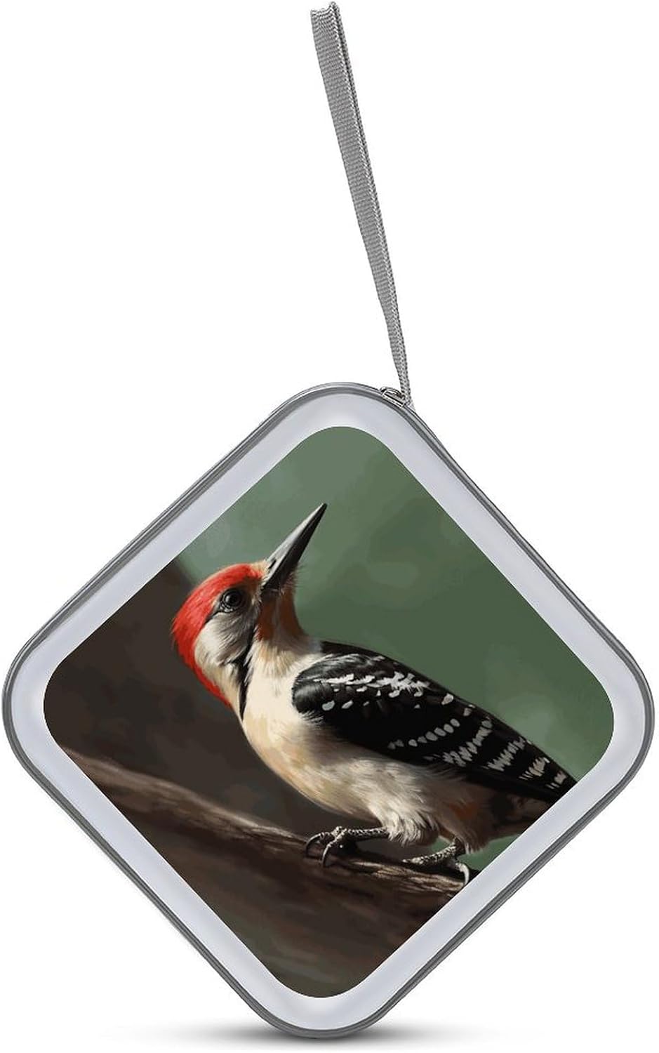 Woodpecker CD Case 40 Capacity Premium DVD Cases with Zipper DVD Collection Storage Bag Hard Plastic CD Holder Protective Disc Storage Organizer for Car Travel Home image 3