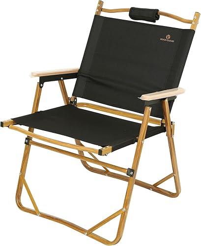 ROCK CLOUD Portable Folding Camping Chair Low Beach Chairs for Camp Lawn Hiking Sports Hunting