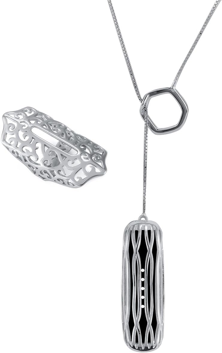 Accessory Necklace Pendant Compatible with Fitbit Flex 2,Silver Gold (Pendant+Case Silver)