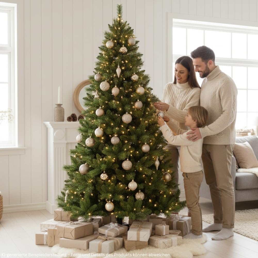 RS Trade Künstlicher Weihnachtsbaum 1101 Colorado 270 cm in Grün mit Metallständer, Christbaum künstlich, Kunsttannenbaum, Klappsystem… – Ansicht 6