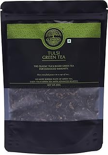 GLENBERG | TULSI GREEN TEA | Blend of Green Tea with Tulsi | 100% Natural (100 Grams | 50 Cups)