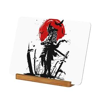 水墨画 武士の絵額縁付き Amazon.co.jp: 侍 武士 忍者 太刀 墨絵 水墨画 アートパネル