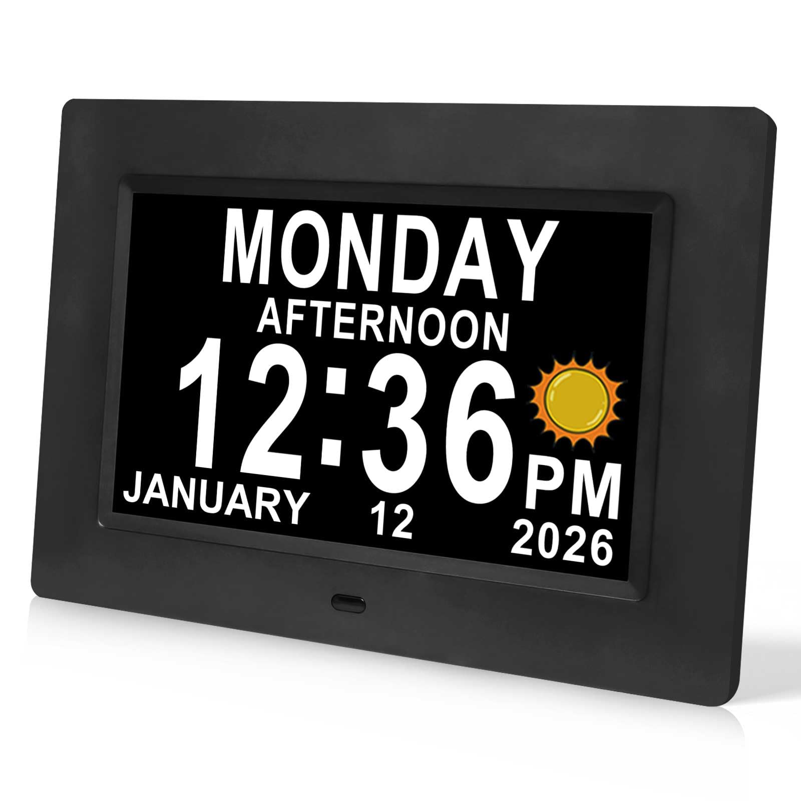 Jaihonda Dementia Clock for Seniors Digital Clock with Date and Time for Elderly-15 Alarms Level 5 Brightness Large