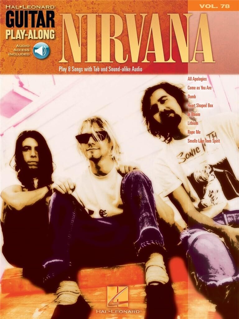 Guitar Play-Along Volume 78 Nirvana Guitar Tab Book/Cd (Hal Leonard Guitar Play-Along)