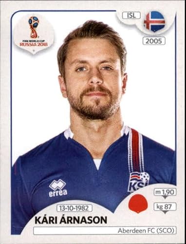 2018 Panini World Cup Stickers Russia #297 Kari Arnason Iceland Official Album Stickers in Raw (NM or Better) Condition