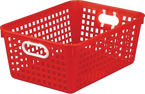 Really Good Stuff 164458RE - Cesta rectangular grande para libros