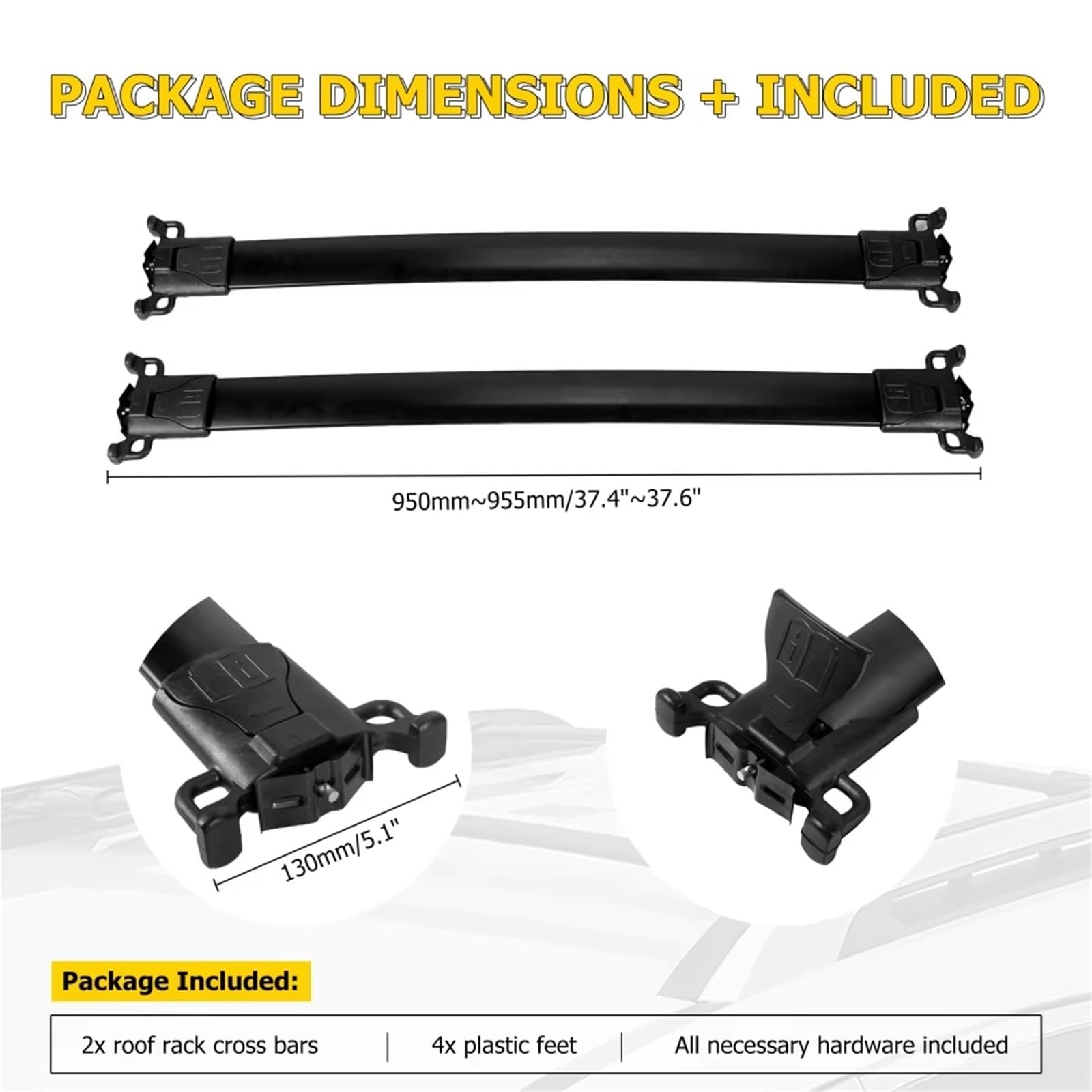 Coche Roof Rails para Chevrolet para Equinox para GMC para Terrain 2010-2017 Portaequipajes Techo Soporte Portaequipajes Barras Transversales Techo