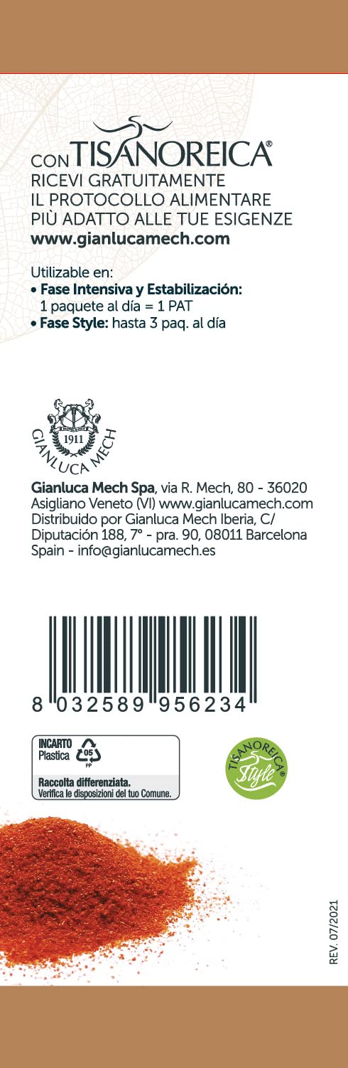 Gianluca Mech | Tisanoreica Snack Salato Gusto Paprika, Confezione da 80g