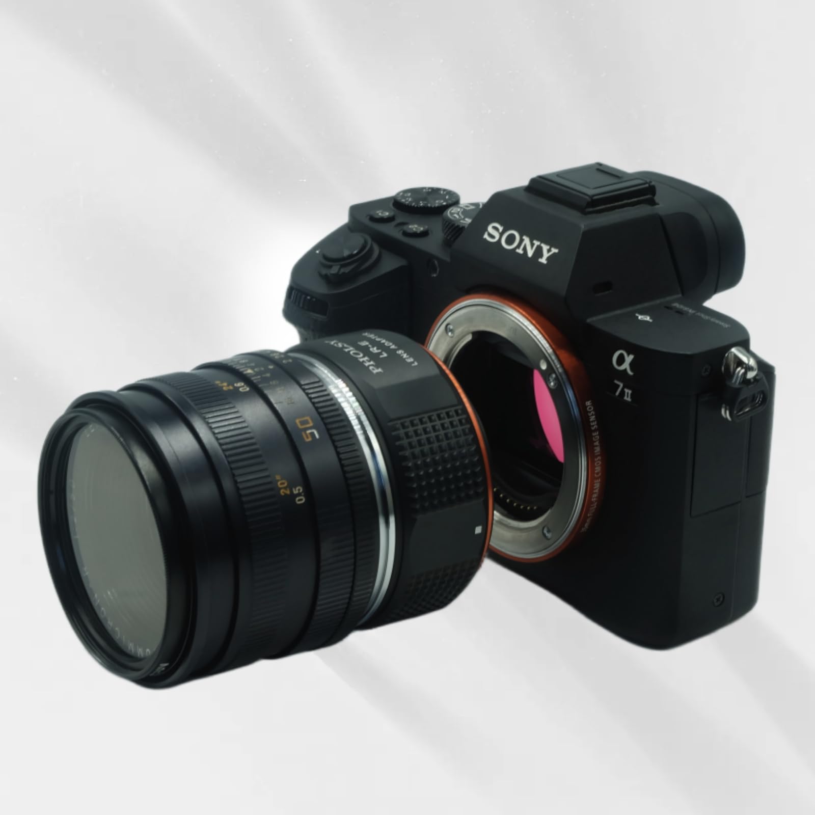 PHOLSY Lens Mount Adapter Manual Focus: Compatible with Leica R Lens to Sony E (NEX) Camera Body, Leica R to Sony E - Image 3