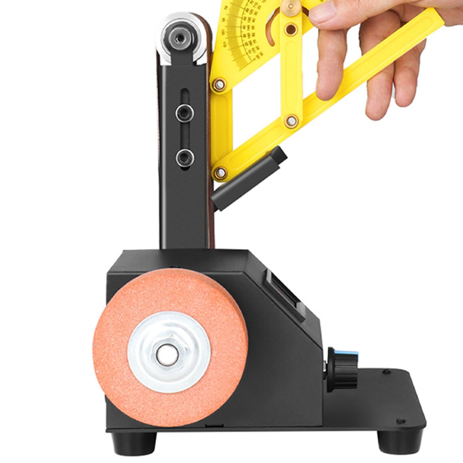 Piccola smerigliatrice da banco, smerigliatrice da banco Levigatrice a | Leviger a basso taglio a basso rumore da 350 W con 10 cinture di levigatura, macinazione per la lavoraz