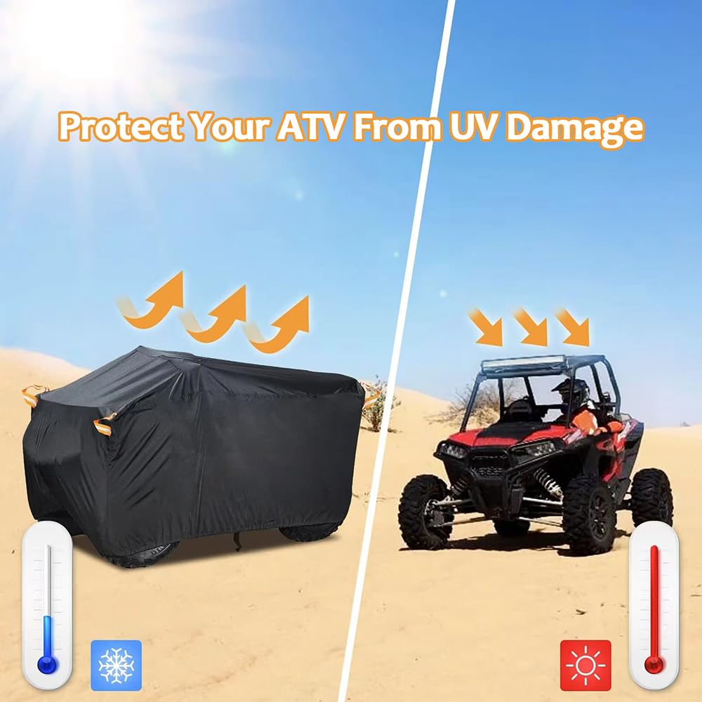 Housse pour Quad pour CF Moto CForce 625 Touring 2022, Couverture Quad ATV Protection Contre la Pluie Neige UV Poussière Exterieur Bache