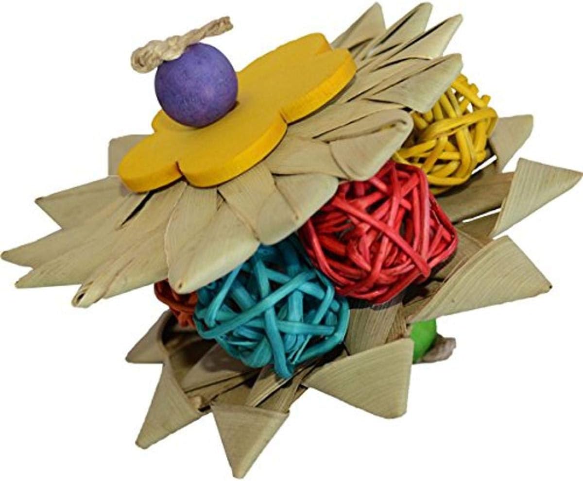 Super Bird Creations SB930 Moon Pie Bird Foot Toy, Medium/Large Bird Size, 3.5″ x 3.5″