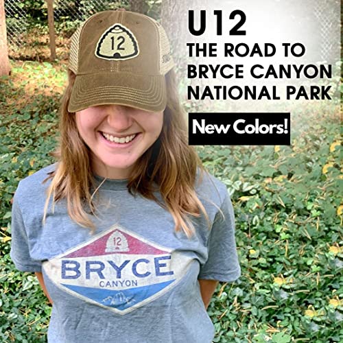 State 45 U12 The Road To Bryce Canyon Trucker Hat | Utah Snapback Hats | Baseball Cap | Trucker Hats | Ponytail Baseball Cap Aqua #TOP3