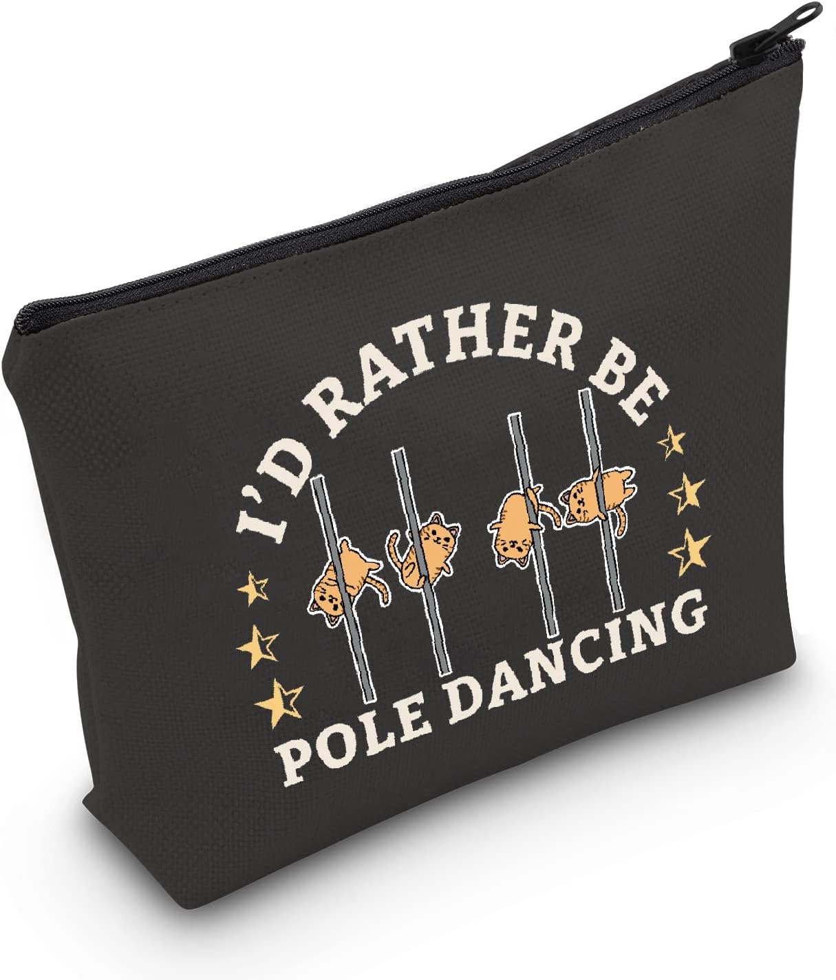 Pole Dance Gift I’d Rather Be Pole Dancing Cosmetic Bag Stripper Gift For Her (Pole Dancing Cosmetic Bag)