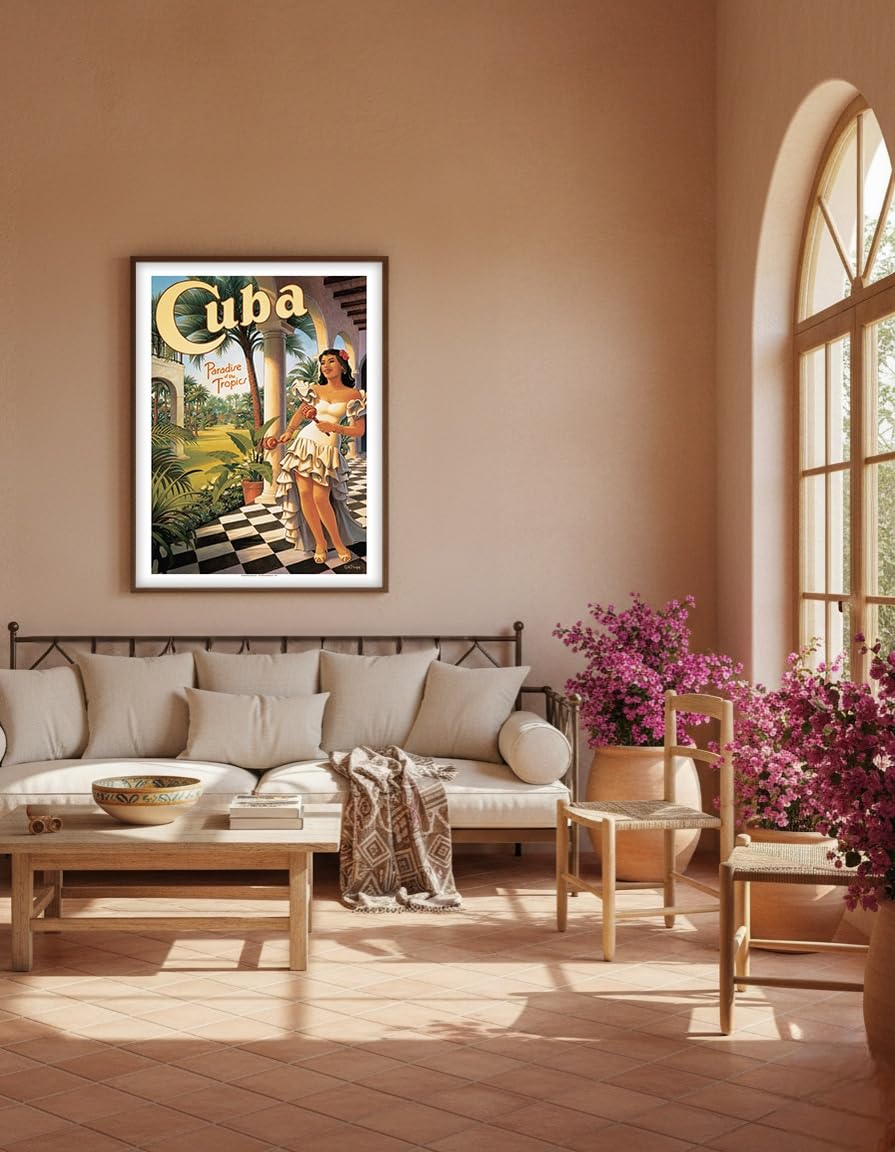 Amazon.com: Cuba - Paradise of the Tropics - Vintage Travel Poster