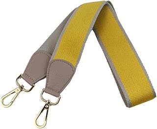 Umily Tracolla larga da donna, 103 cm, a tracolla, a tracolla, a tracolla, a colori, per borse, borse e borse, giallo. (Giallo) - .