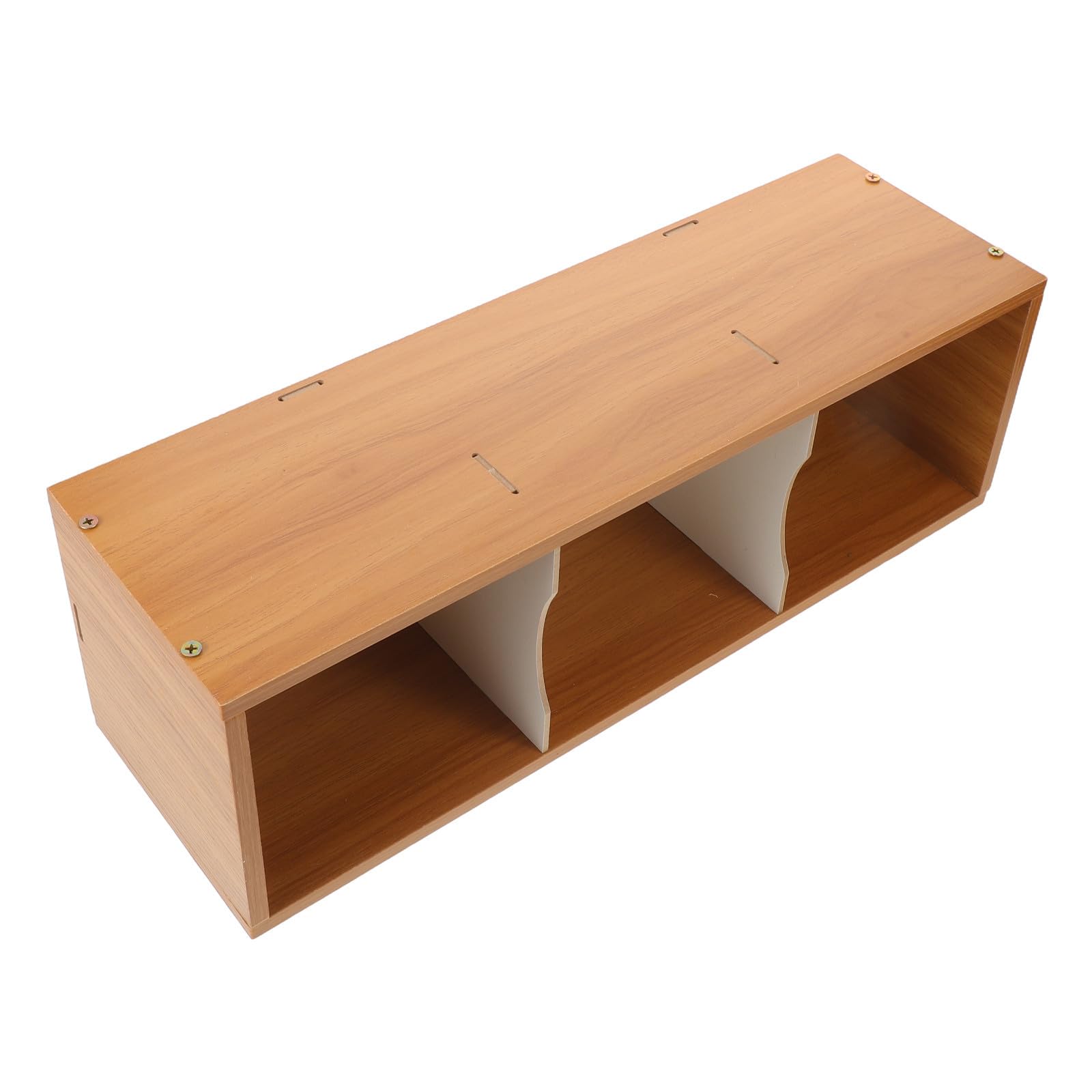 UKCOCO Estantería para CD y Dvd Estructura Diseño Moderno y de Madera Gran Capacidad para Organización Fácil en Escritorio o Hogar