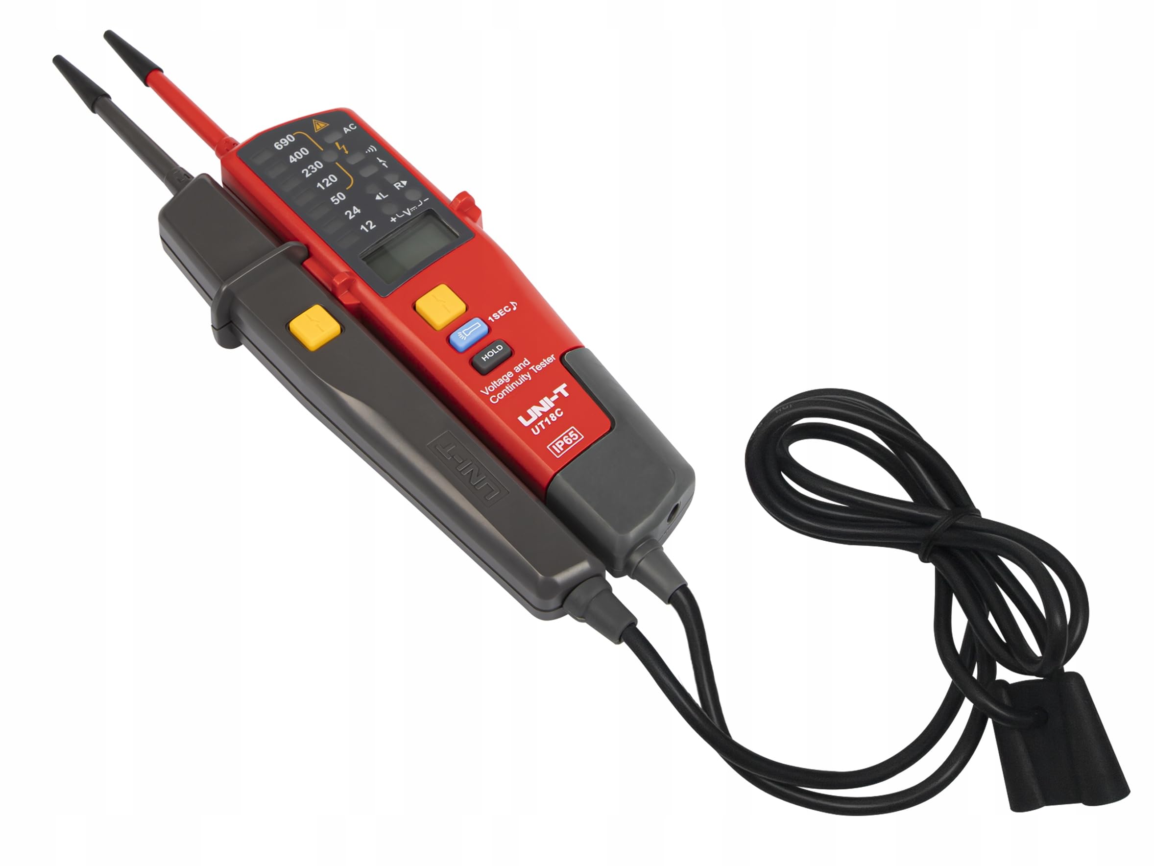 Blow MULTIMETR MIERNIK PRÓBNIK CYFROWY TESTER NAPIĘCIA FAZ RCD IP65 ZESTAW UT18C