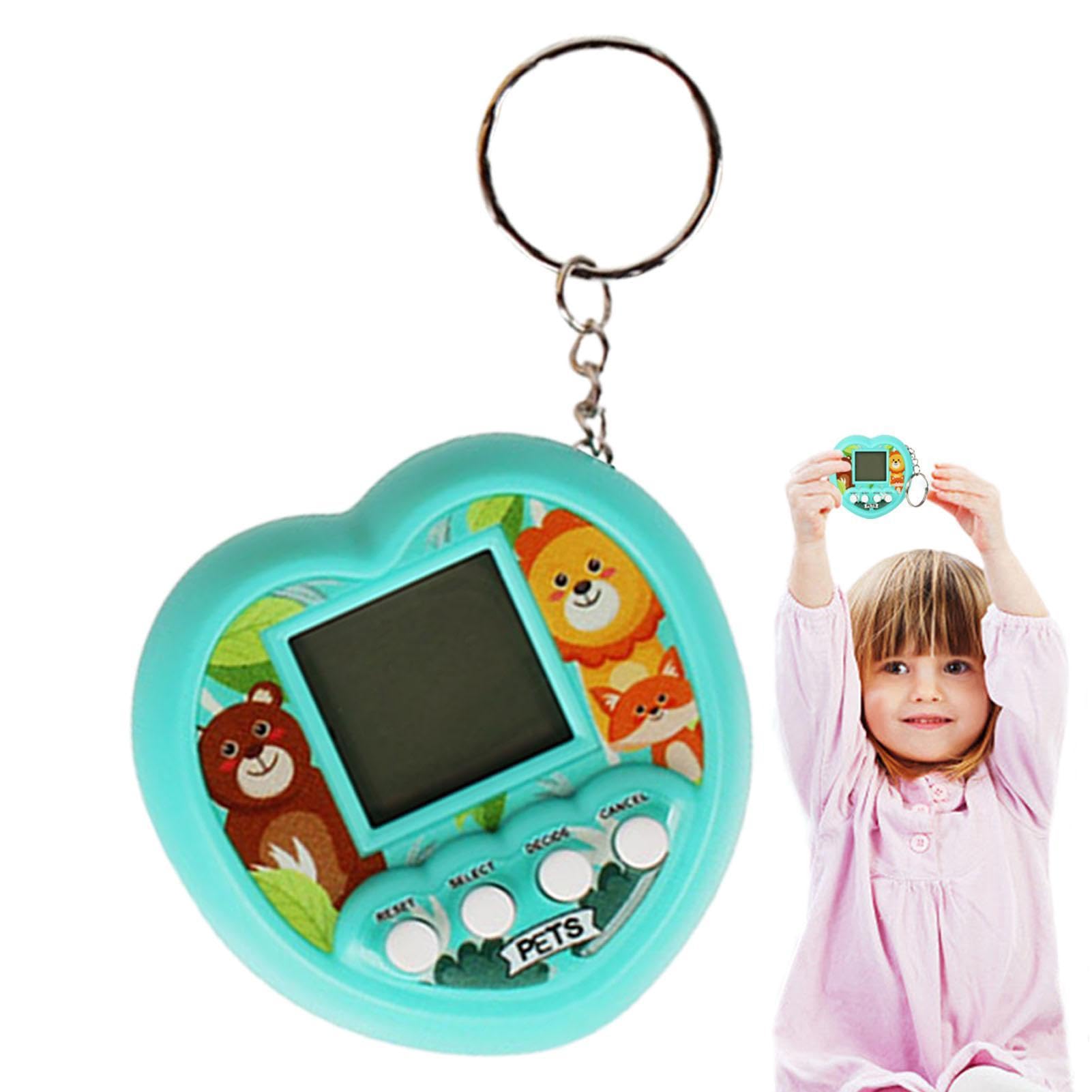 Animal De Compagnie Virtuel Cyber – Jouet Numérique Avec 168 Mini-Jeux, Porte-Clés LCD, Nourris Ton Dino/Chat, Cadeau Enfant
